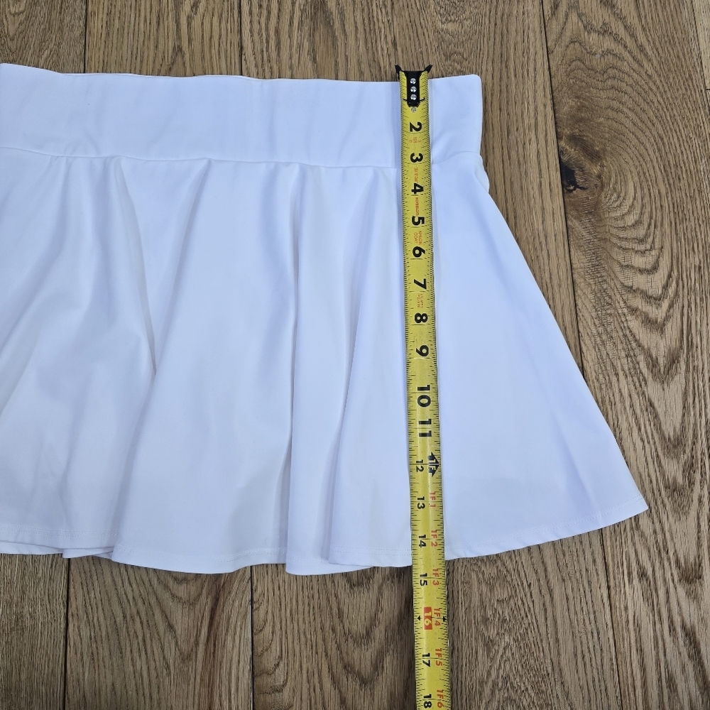 Baleaf White Mini Pleated Athletic Tennis Skort Size Medium - Picture 10 of 11